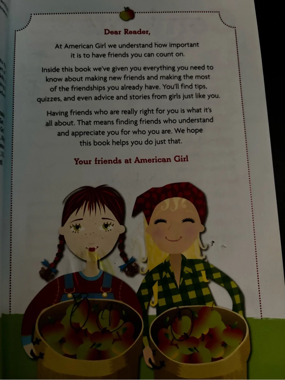 the American Girl advice book Friends: Making Them & Keeping Them by Patti Kelle